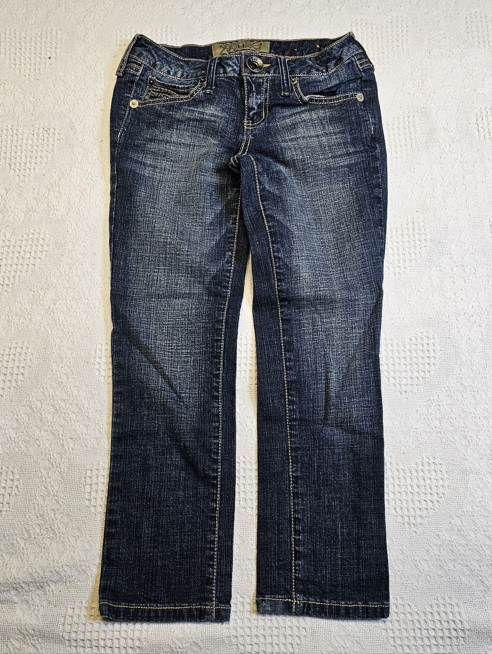 Hint Jeans Womens Capris Size 1 Y2k Pocket Details
